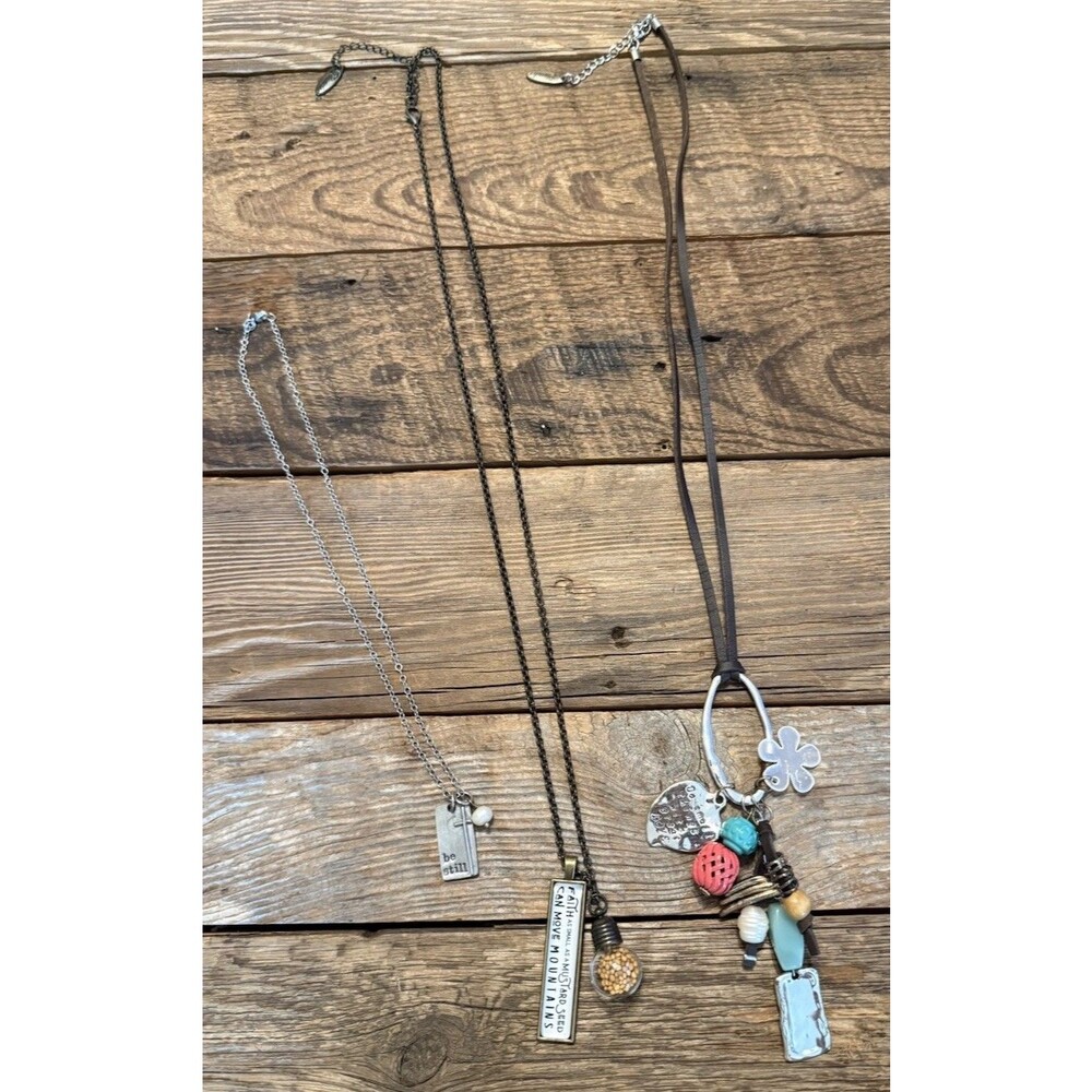 Necklaces X 3 Faith Based Jewelry Lot Women’s